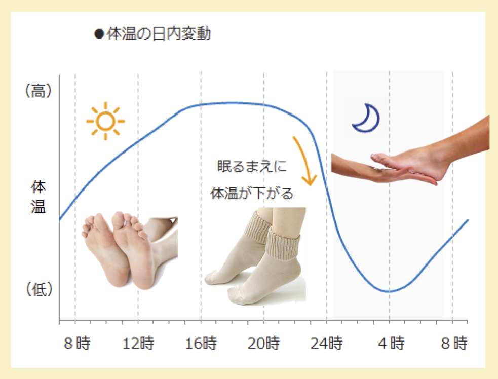 温活：体温日内変動：冷え性対策